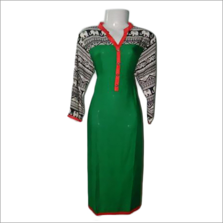 Rayon Green Kurti