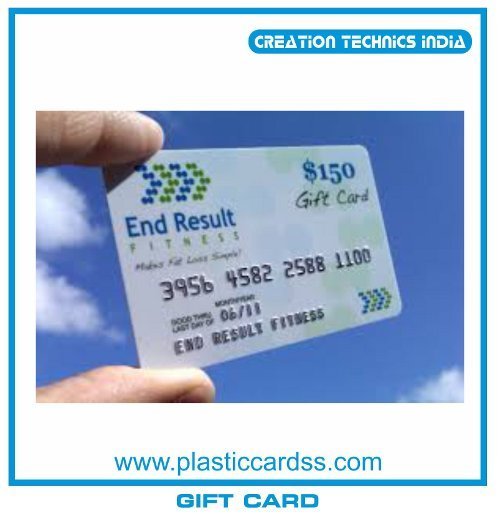 White Plastic Gift Cards