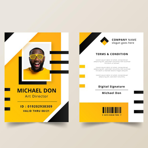 White Plastic Warranty Cards