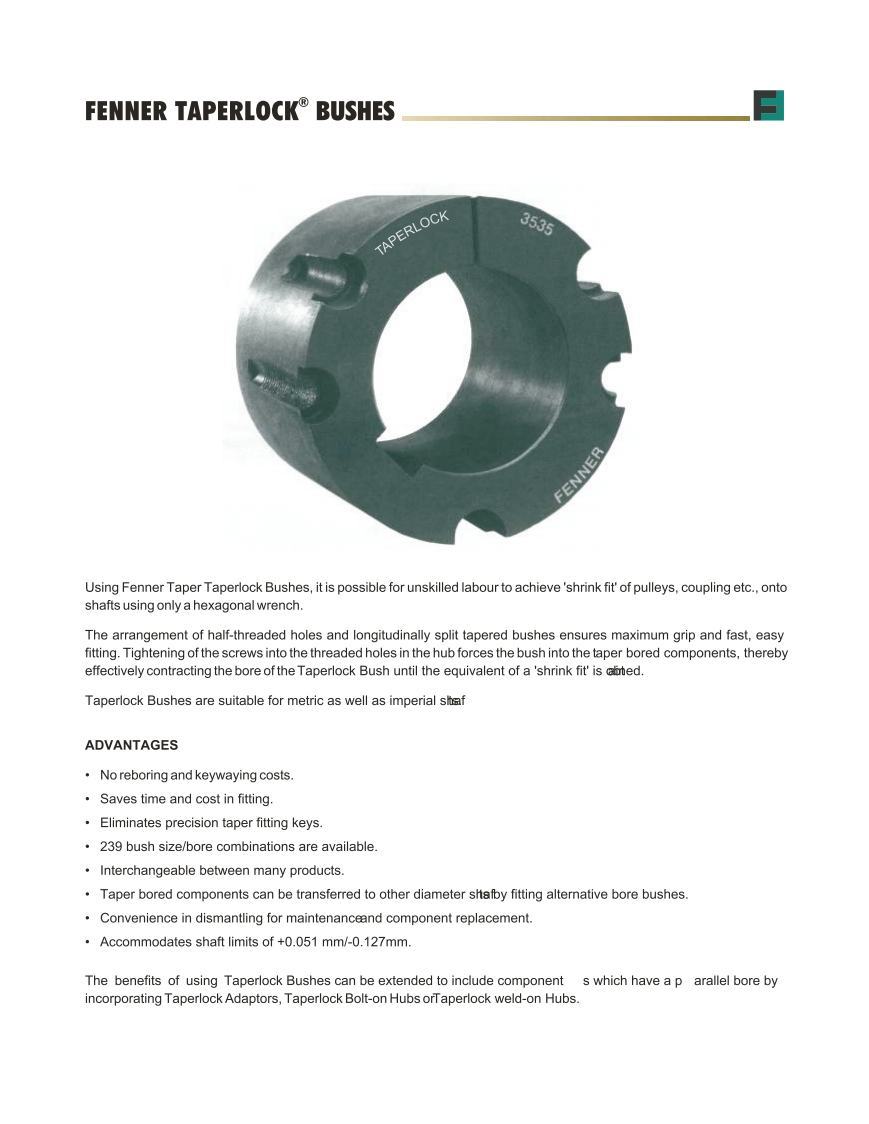 Fenaflex Tyre Couplings - Application: Industrial