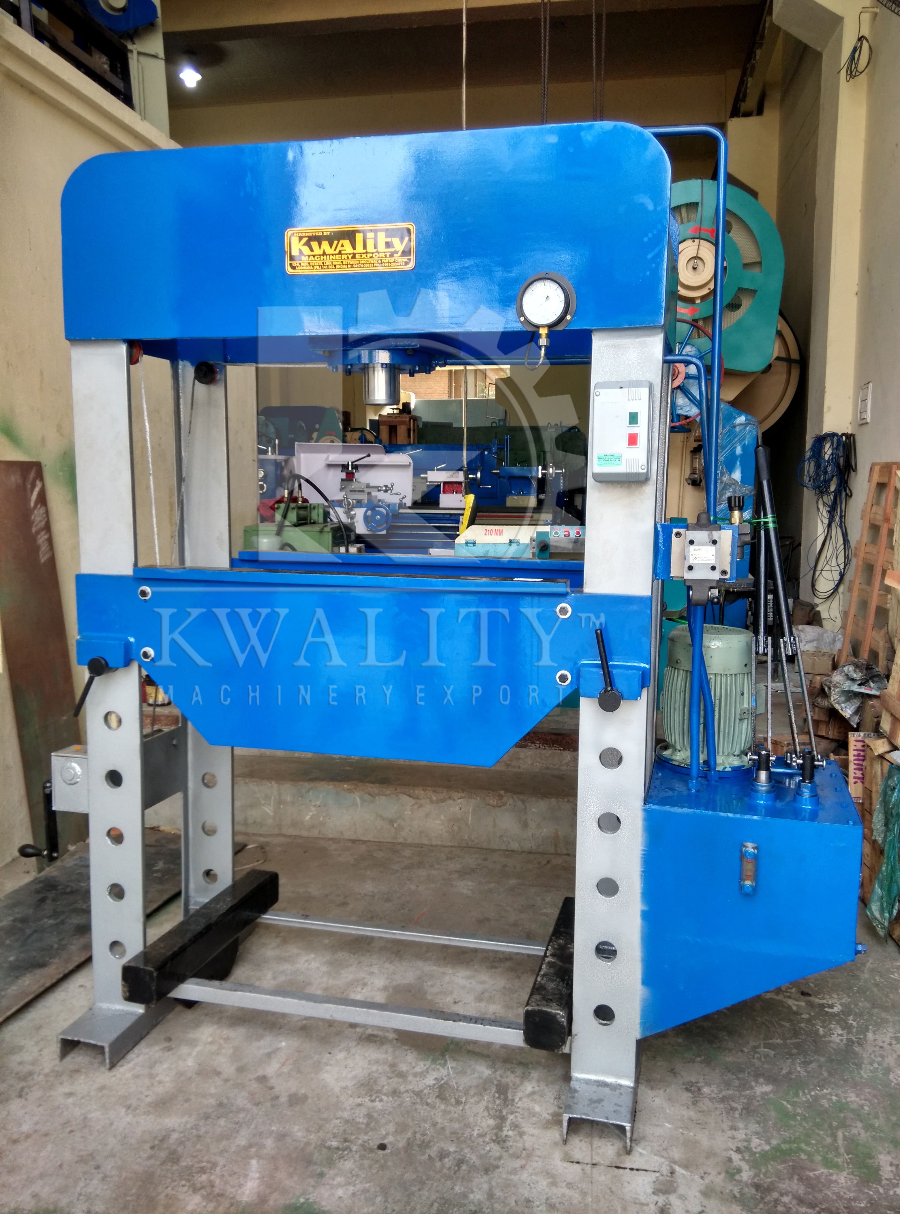 Yellow Dimensions Hydraulic Press