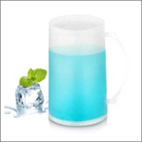 नीला लिक्विड मग - प्लास्टिक, 500ml, नीला | ग्लॉसी फिनिश, हल्का वजन, कस्टम लोगो प्रिंटिंग