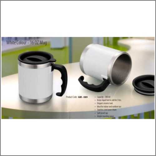 16 oz सफेद मग