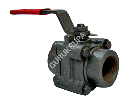 CI बॉल वॉल्व 3 पीस स्क्रूड