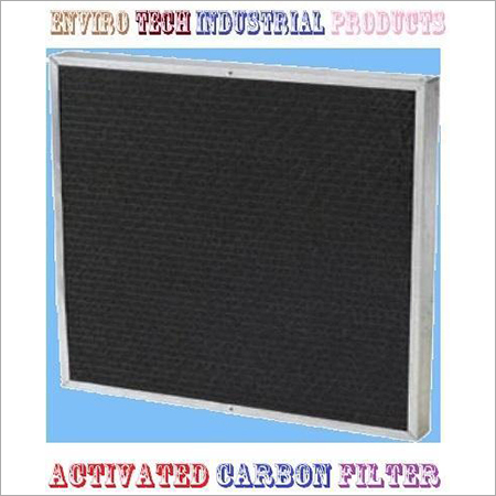 Activated Carbon Filter - Panel Shape, Aluminum Frame, Activated Charcoal Media, HDPE Mesh, <0.3-10 Micron Rating, Anti-Wobble Support | Odor & Contamination Elimination, High Performance