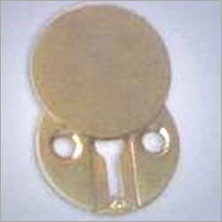 Almirah Key Plate - Brass Round Salai Crom Plate, High Security Level, Silver Glossy & Matte Finish, Aesthetic Design with 2-4 Keys