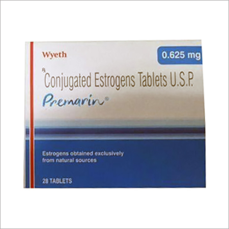 Premarin Tablets - Conjugated Estrogens 0.3mg-1.25mg, Light Yellow Small Round Tablets, Relief from Menopausal Symptoms, 30 Tablets per Bottle