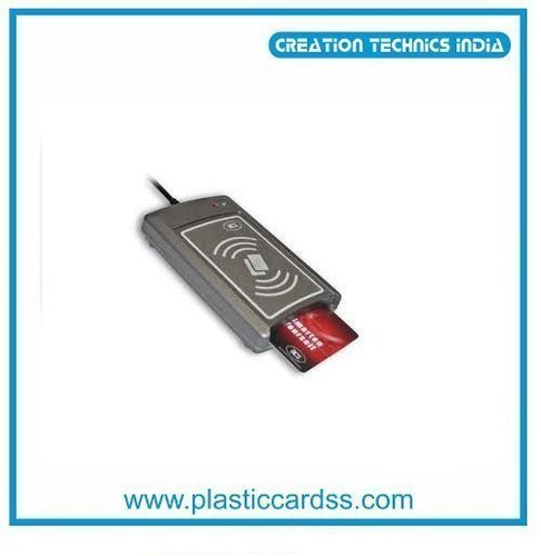 Smart Card Reader Writer - Abs & Plastic Material, 210.058x64.008x67.056 Mm, Grey Color | Durable, User-friendly Operation, Error-free Mechanism, Remote Control Enabled