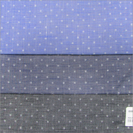 चमब्राय डॉट्स फैब्रिक