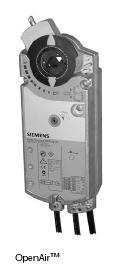 Siemens Air Damper Spring Return Actuator Gca