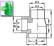 SFMC रिडक्शन टी (PN 20)