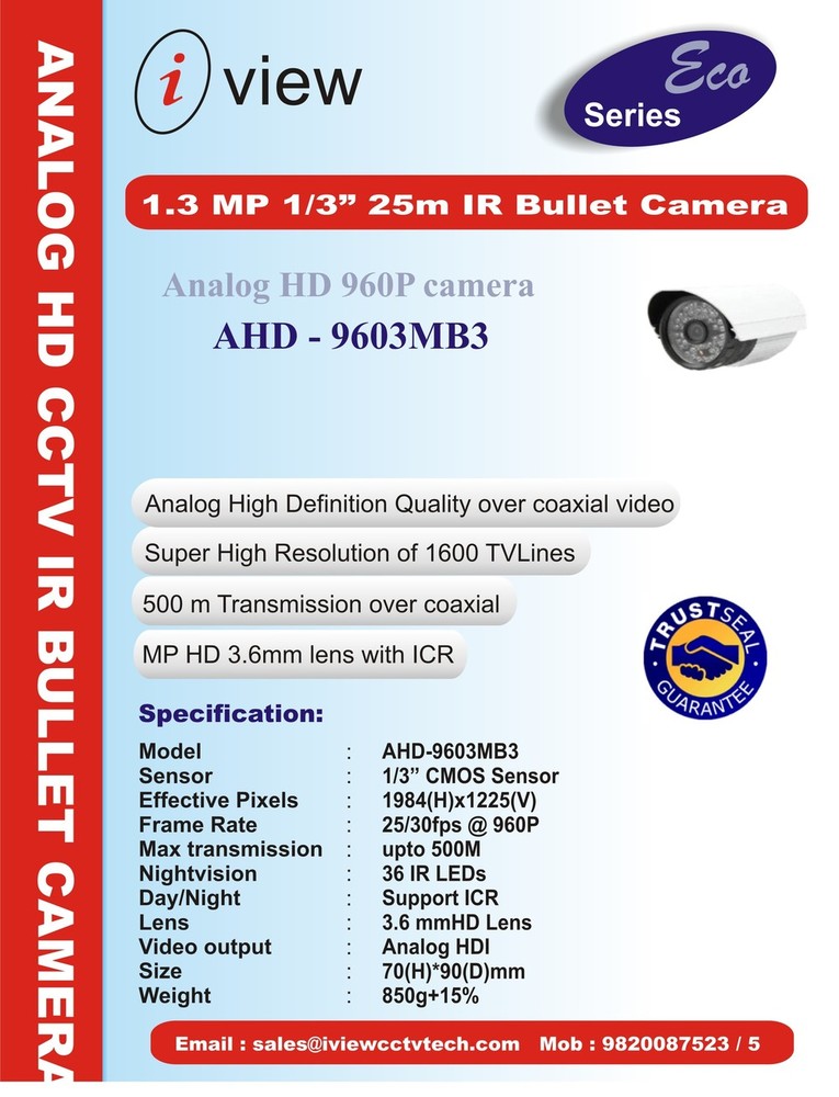 25m IR Bullet Camera