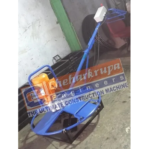 Concrete Power Floater - Mild Steel, 1000mm Rotor Coverage, Blue Colour | Manual Operation, 3 HP Ergonomic Design, Long-Term Usability