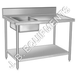 Silver Table With Sink