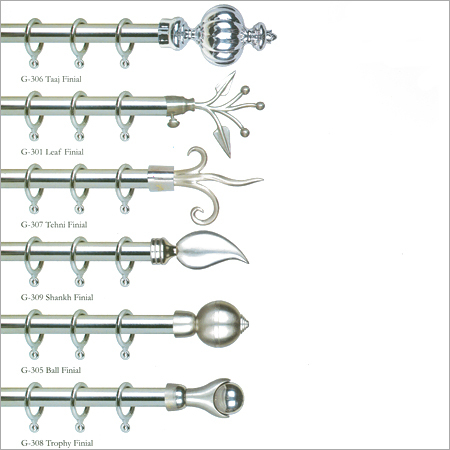 एस. एस. पर्दा रॉड्स (25 मिमी)