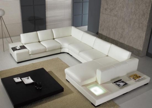 सी आकार सोफा सेट