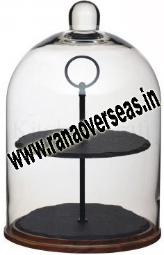 Black And Transparent Cake Plate 2