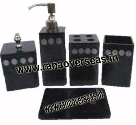 Soapstone Bathroom Accessories - Marble Composition | Customized Color, Logo & Packaging Options, Antique Imitation Style, Perfect for Hotels and Homes