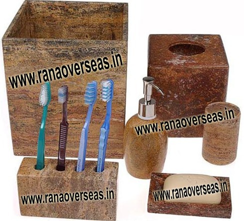 Soapstone Bathroom Accessories - Marble & Soapstone, Personalized Custom Logo Options, Antique Imitation Style, Ideal for Hotels, Clinics, and Homes