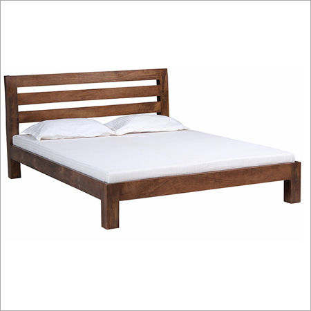 Boston Solid Shesham Wood Bed - Dark Natural Finish | Shesham Wood Material, Expert Craftsmanship, Timeless Design
