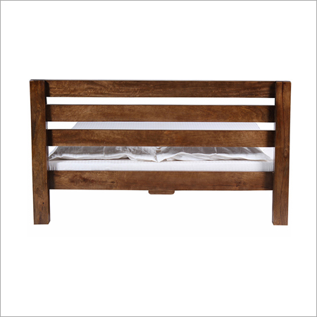 Boston Solid Shesham Wood Bed - Dark Natural Finish | Shesham Wood Material, Expert Craftsmanship, Timeless Design