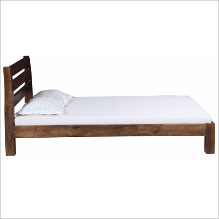 Boston Solid Shesham Wood Bed - Dark Natural Finish | Shesham Wood Material, Expert Craftsmanship, Timeless Design
