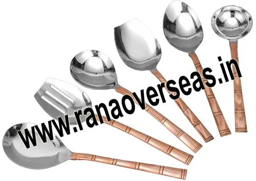 Silver And Copper Brown Cutlery 1