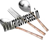 Silver And Copper Brown Cutlery 4