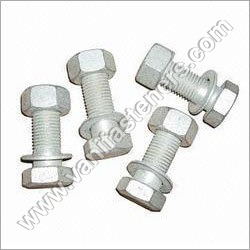 Galvanized Bolts - Carbon Steel, M 8 x 40-200mm, M 10 x 25-120mm, M 12 x 100mm | Sturdy, Rust Proof, Longer Life, Industrial Grade