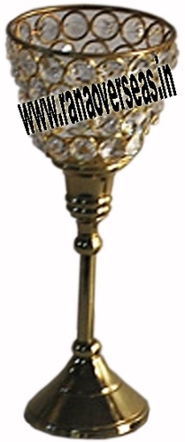 Silver And Golden Votive Candle Holder