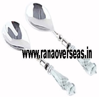 Silver Salad S2 Glass Handle