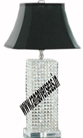 Black & White Electric Crystal Lamp1