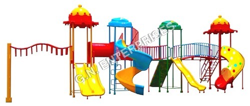 Multiplay Systems - Steel, Customized Size | Vibrant Colors, Safe Design for Ages 3-15, Multiple Slides for Interactive Play