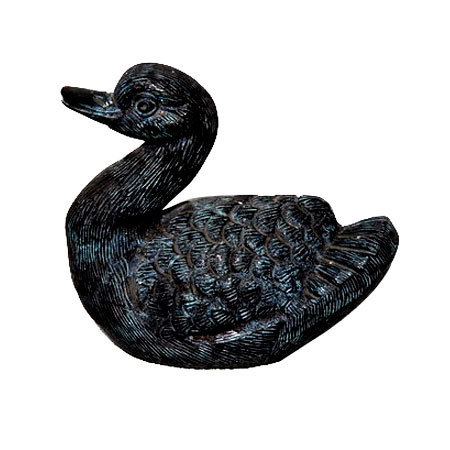 पीतल की बत्तख की मूर्ति