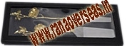 Polished Knife And Spatual Flower Designe
