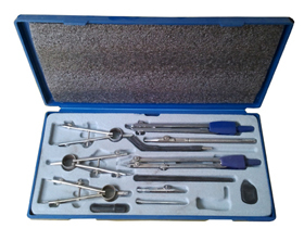 Drawing Instruments Box Equipment Materials: Metal