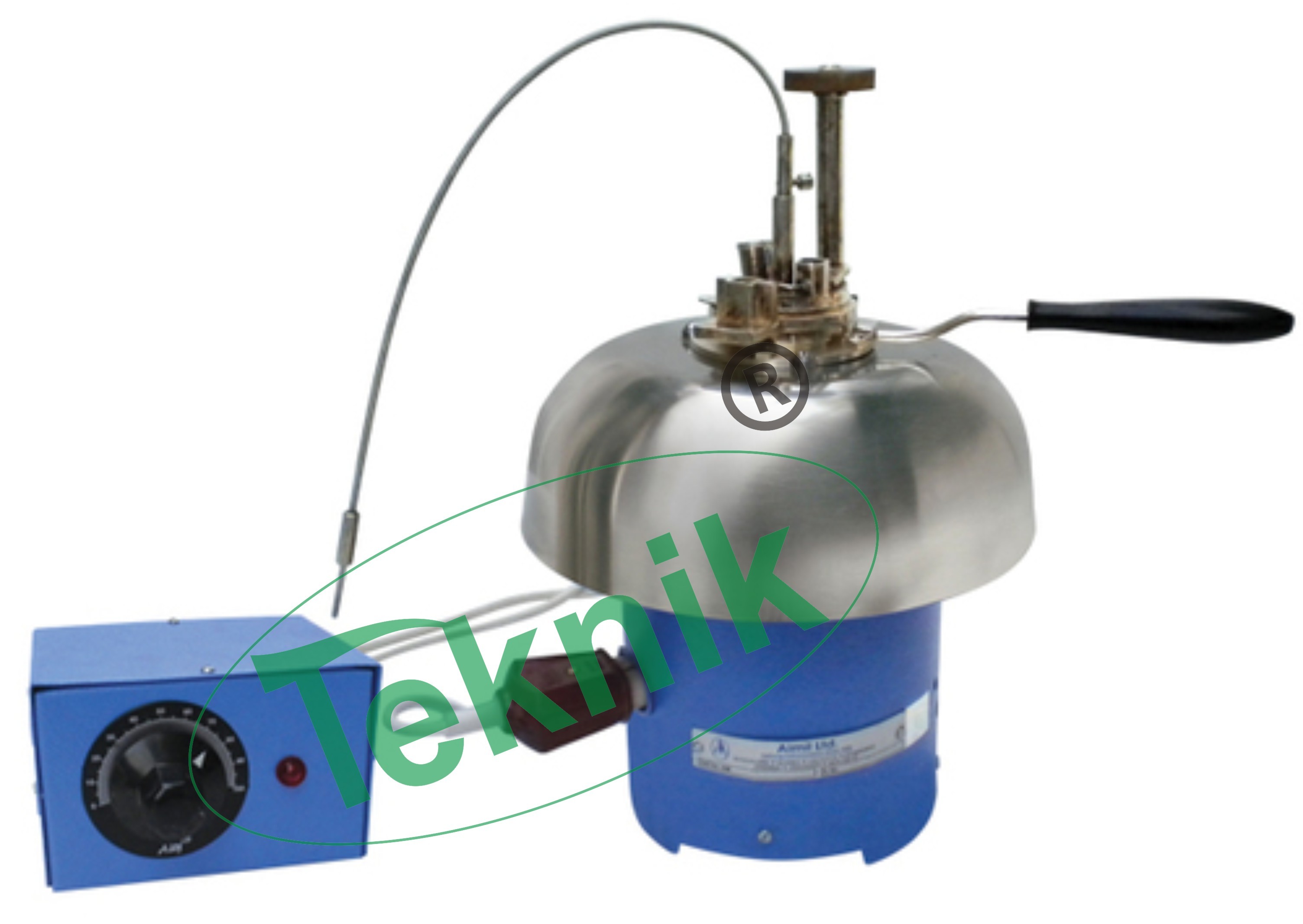 Pensky Marten Flash Point Apparatus - Cast Iron & Polished Brass Electronic Temp. Indicator With Energy Regulator And Oil Test Jet