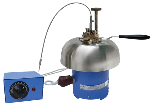 Pensky Marten Flash Point Apparatus - Cast Iron & Polished Brass Electronic Temp. Indicator With Energy Regulator And Oil Test Jet
