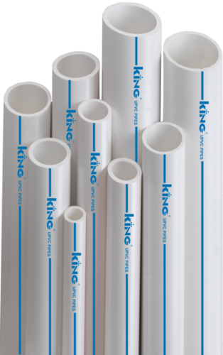 PVC Plumbing Pipe - 4 Kg F / CM2 to 10 Kg F / CM2 , Sealed Solid Design, High Durability, Dimensional Precision, White Color, Round Shape