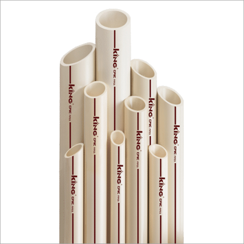 CPVC Industrial Pipe - 20-50 mm Round, Male Connection | Yellow Color, Ideal for Hot and Cold Water Applications, Solid Quality