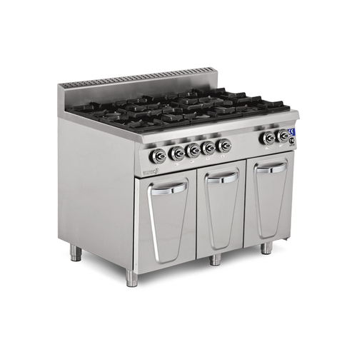 6 Burner Range With Cupboard Application: Hotel