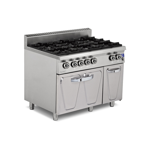 6 Burner Range With Oven Application: Hotels