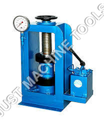 Compression Testing Machine - Stainless Steel & Mild Steel, Hand Operated Design In Blue, 1 Year Warranty