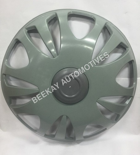 Wheel Cap - Plastic, Round Grey Shade | Durable Design for Tata/Leyland Vehicles