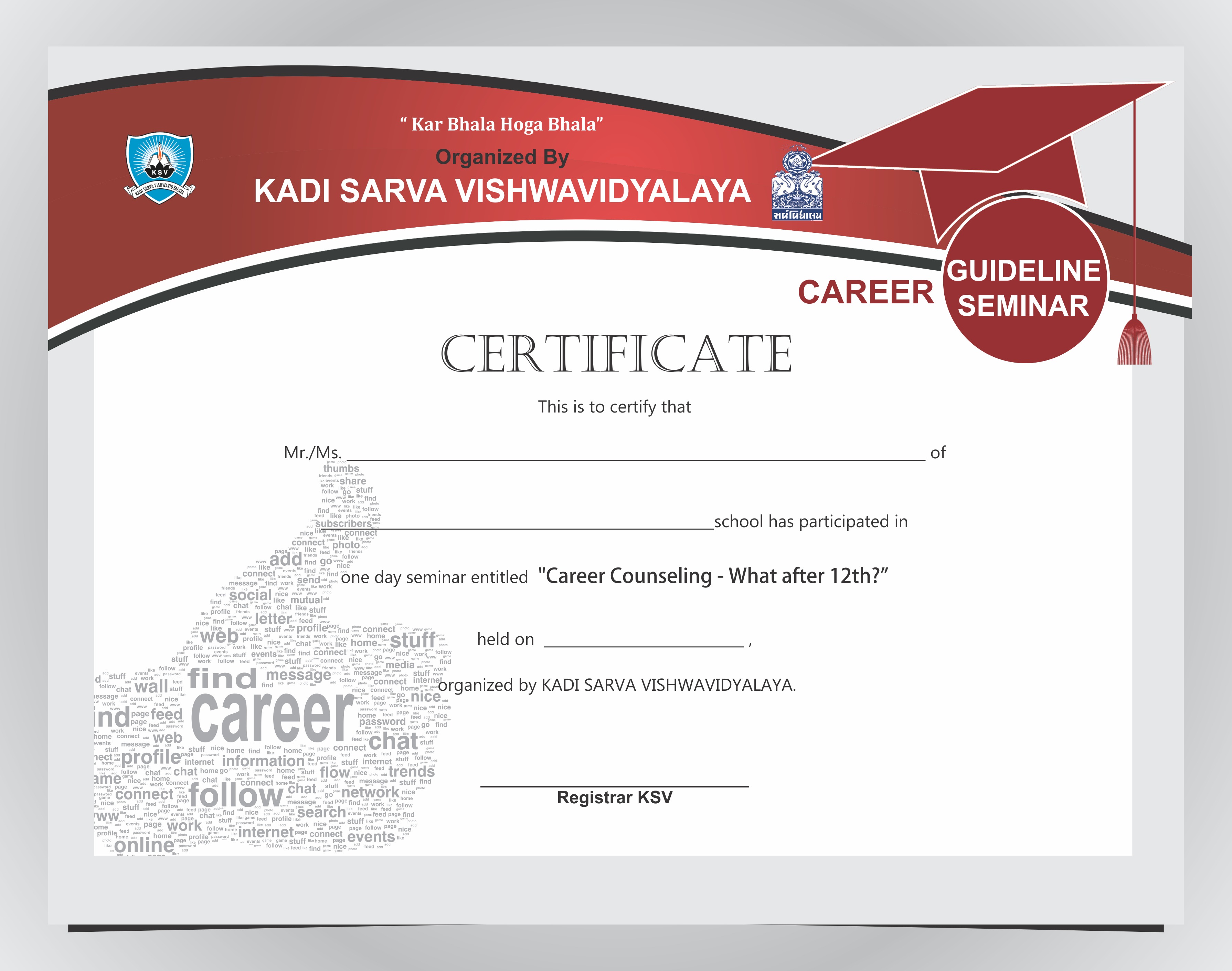 Certificate - Glossy A4 Paper | Blue Color, Achievement Proof, Customizable Text, Formal Recognition, High Quality, Professional Design, Full Color Printing, Envelope Packaging