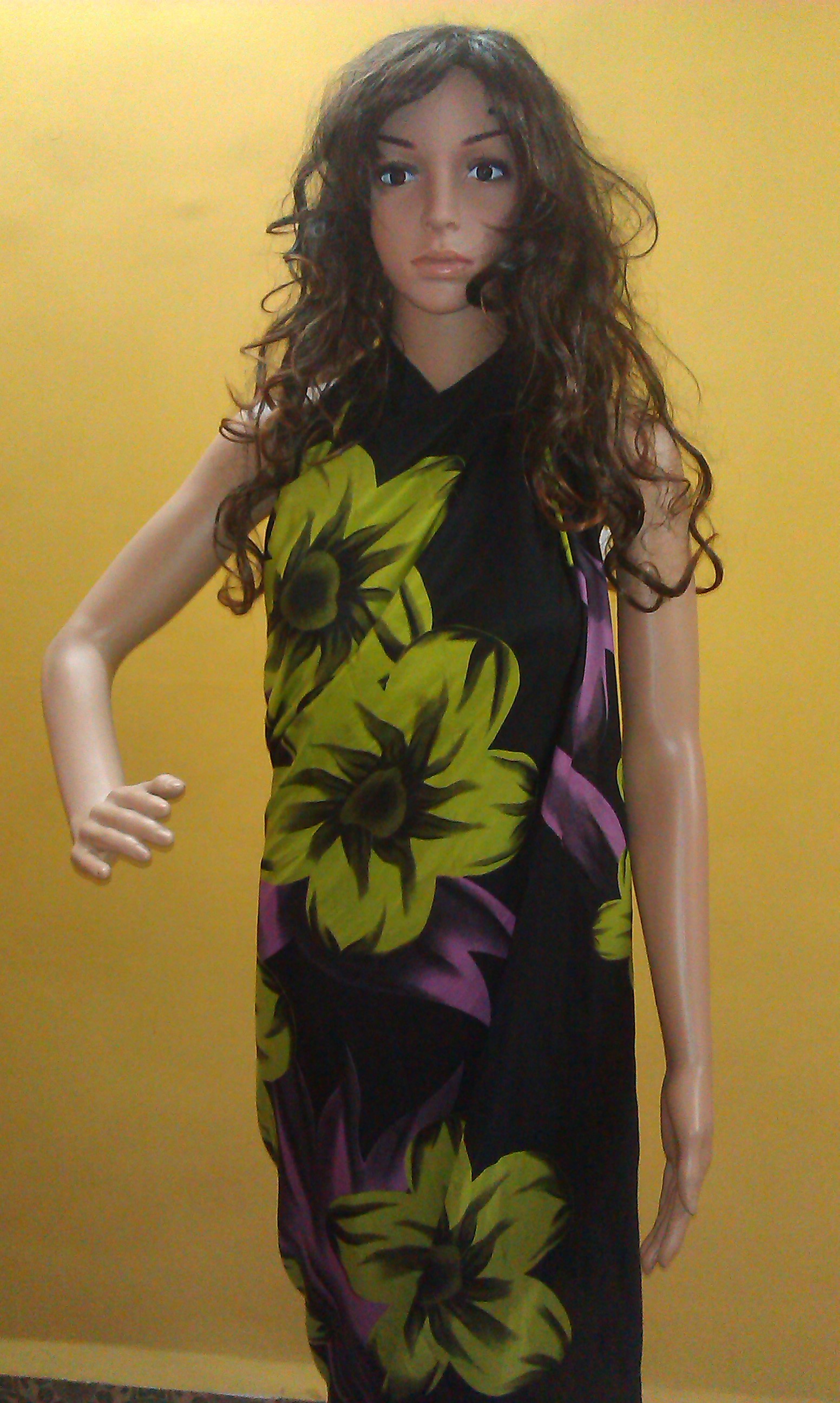 Cotton Sarongs - 100x50 Cm, Black | Lightweight Feel, Comfortable Wear, Quick Drying, Floral Pattern, Soft Fabric, Easy To Wash