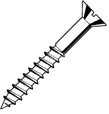 COMERCIAL QUALITY STANDARD WOOD SCREW