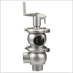 Flow Diversion Valve - Stainless Steel Alloy, 0.5" to 3" Size, Food Grade PTFE Sealing | Corrosion Resistant, Secure Flanged End Connection, Smooth Surface Finish