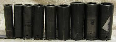Impact Socket Sets - Rubber Material, 100-1000 mm Dimensions | Black Color, 150 Grams Weight, Cylindrical Shape