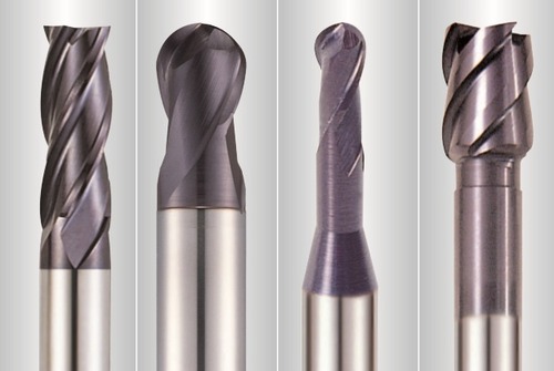 Solid Carbide Endmill Hard Material - Color: Silver